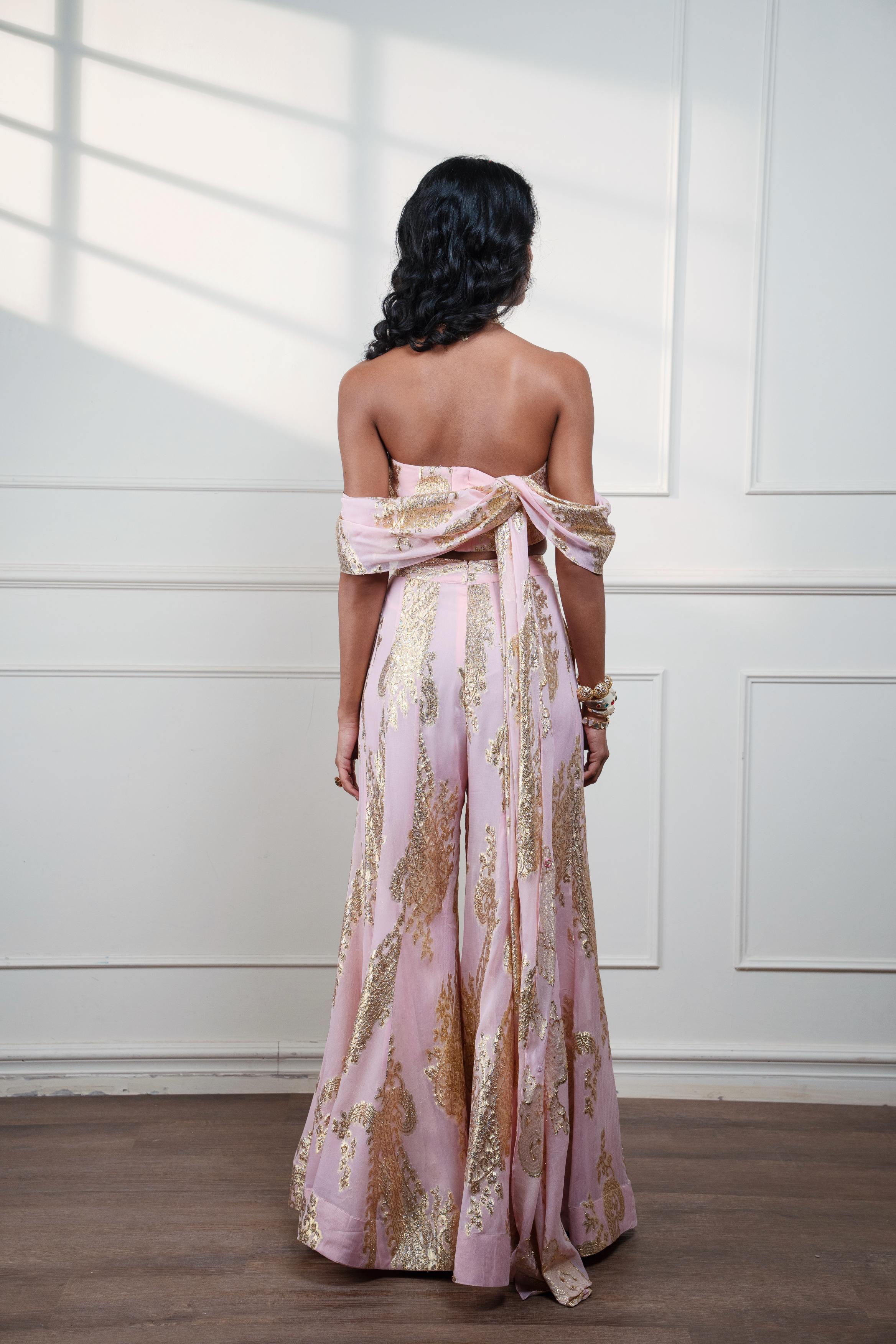 PETAL PAISLEY BUSTIER