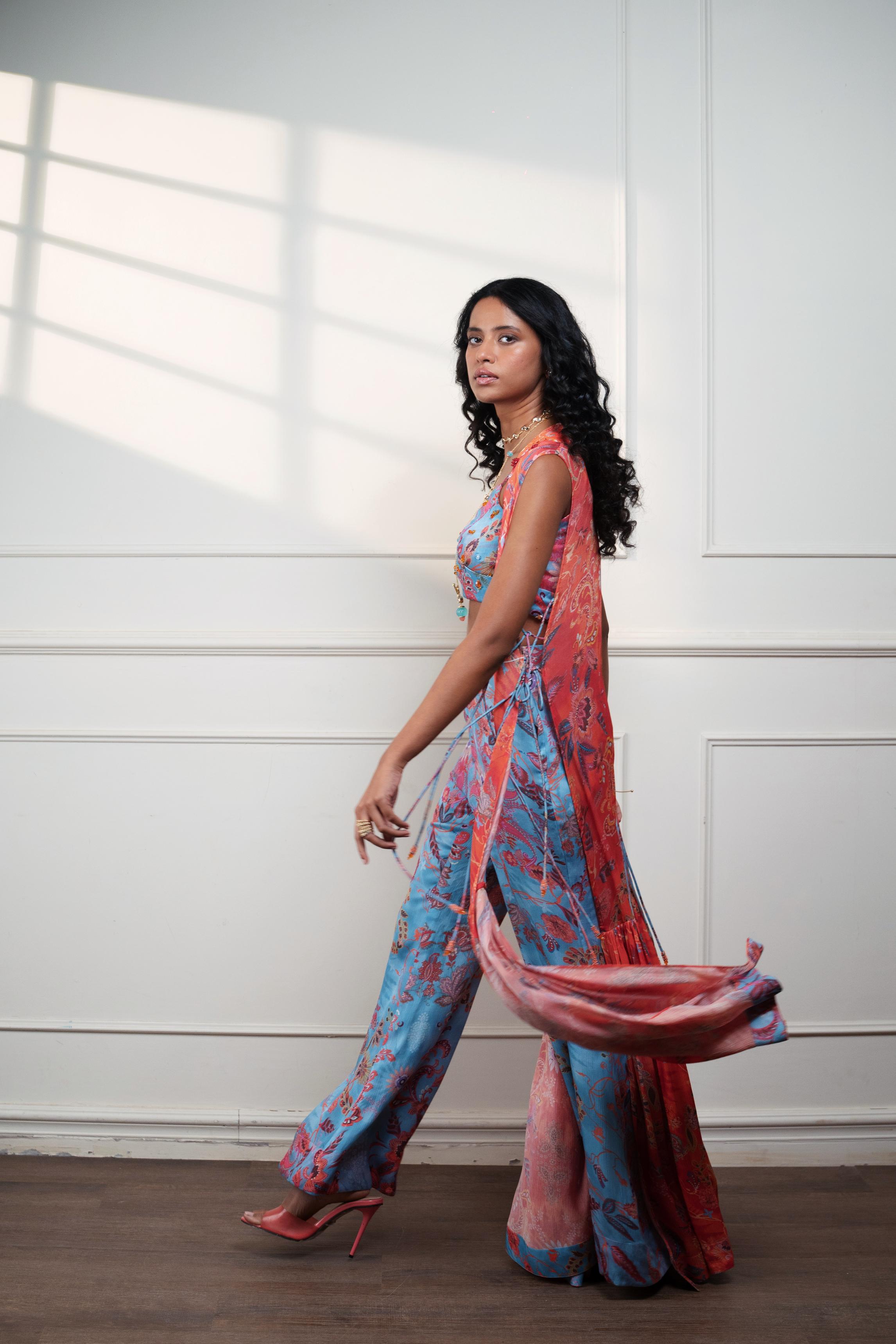 SPICE BLOOM LONG VEST DUSTER