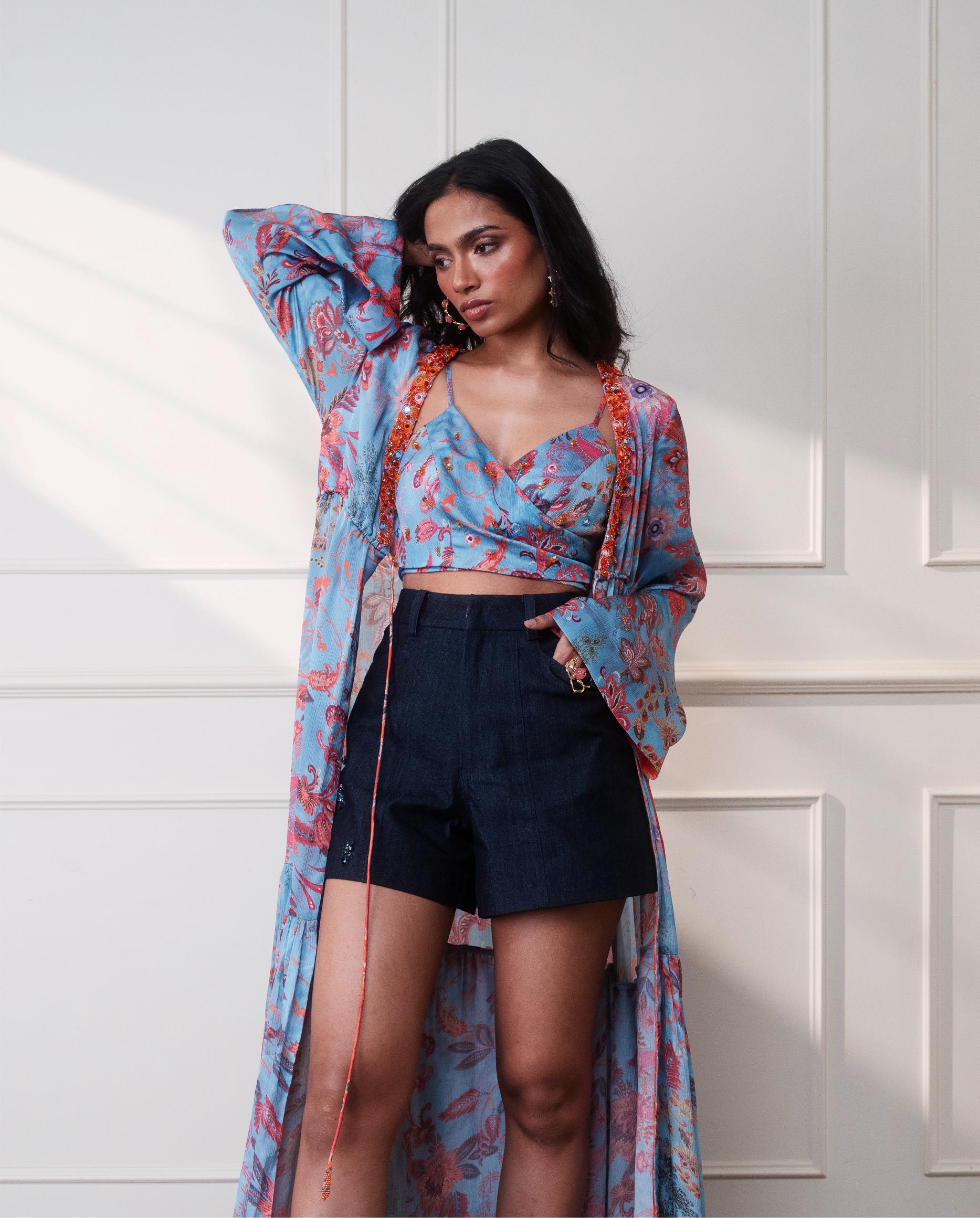 Icy Bloom Cloud Duster at Style Junkiie