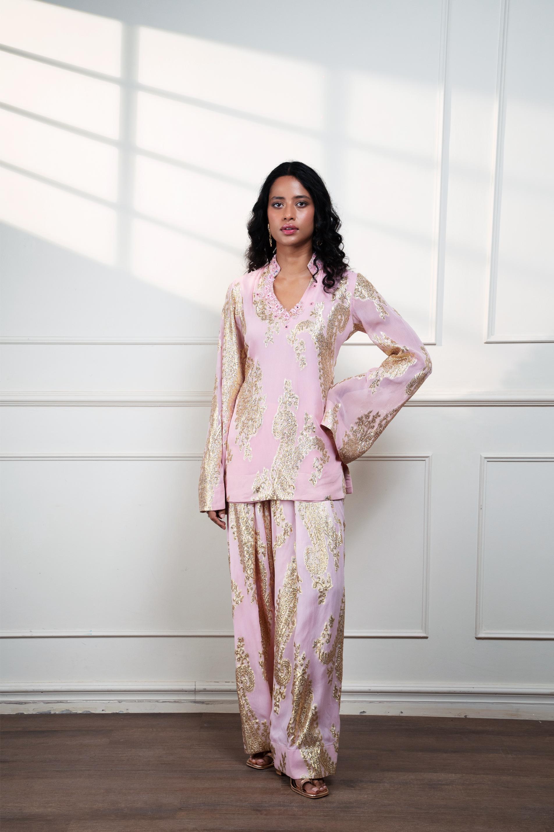 PETAL PAISLEY FARSI KURTI WITH SALWAR