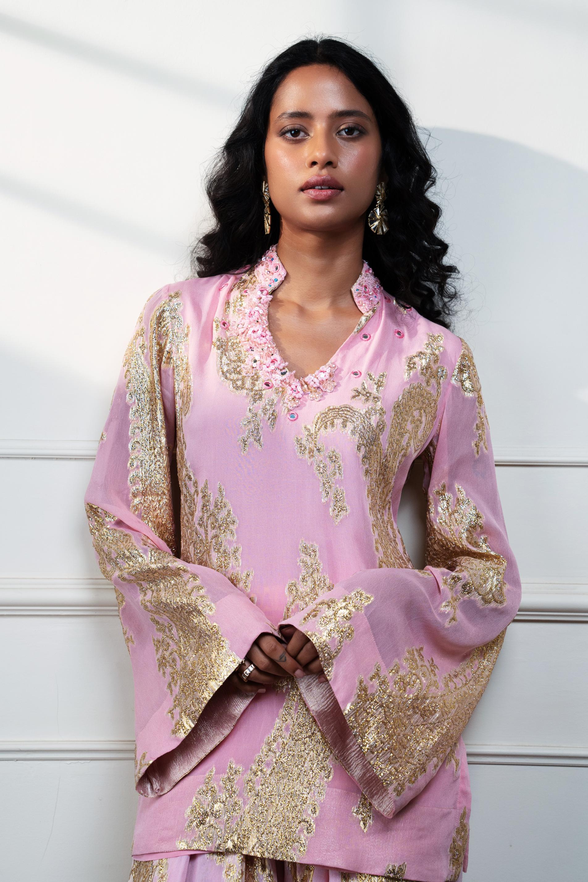 PETAL PAISLEY FARSI KURTI WITH SALWAR