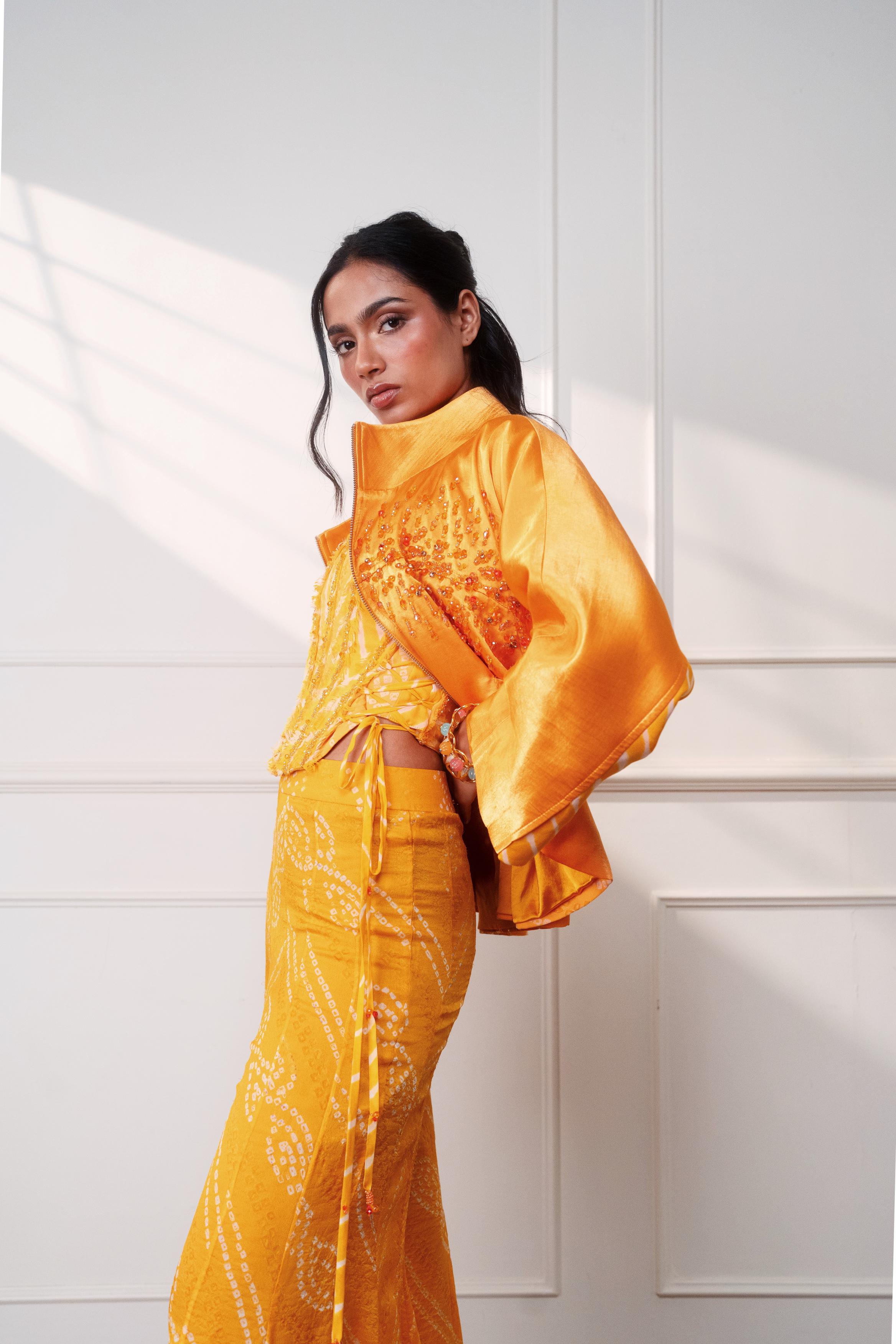 THE KNOT MARIGOLD PATCHWORK JACKET