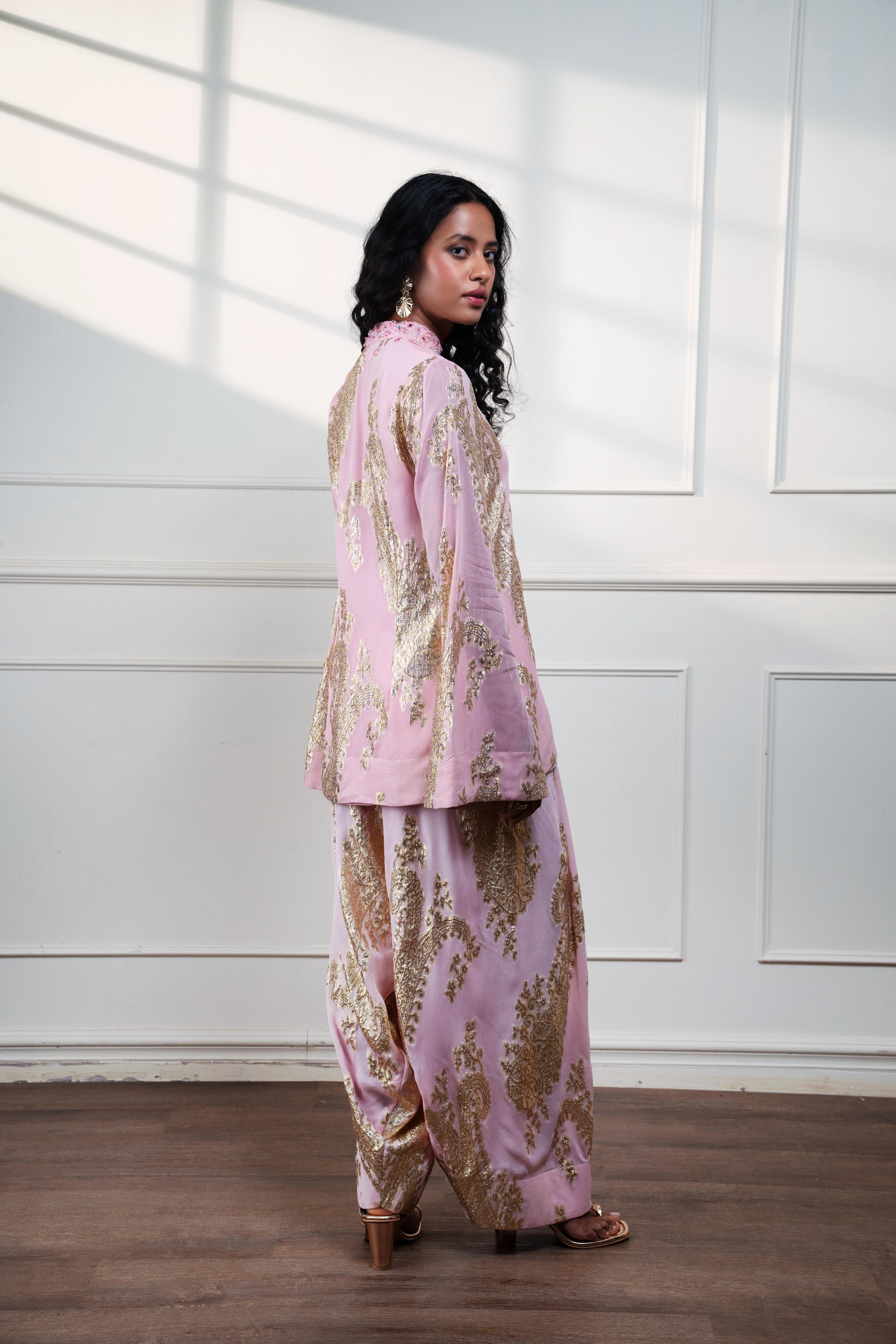 PETAL PAISLEY FARSI KURTI WITH SALWAR
