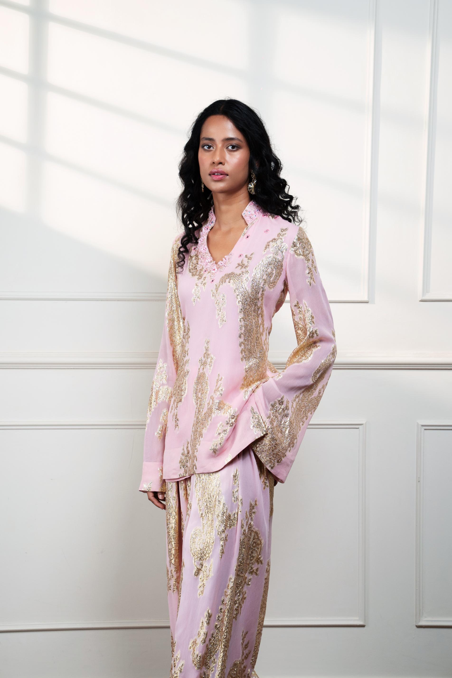 PETAL PAISLEY FARSI KURTI WITH SALWAR