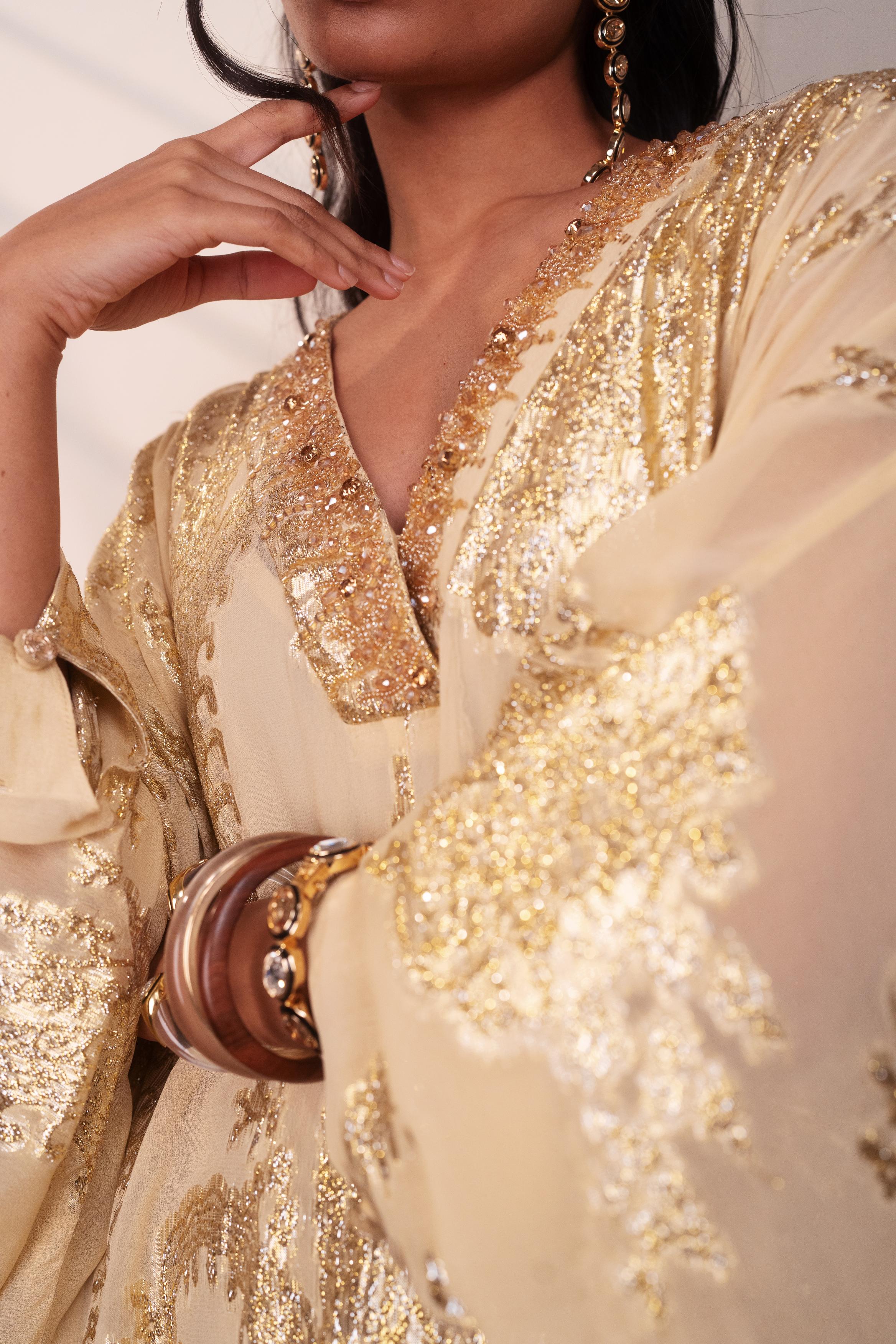 GUILDED PAISLEY KAFTAN