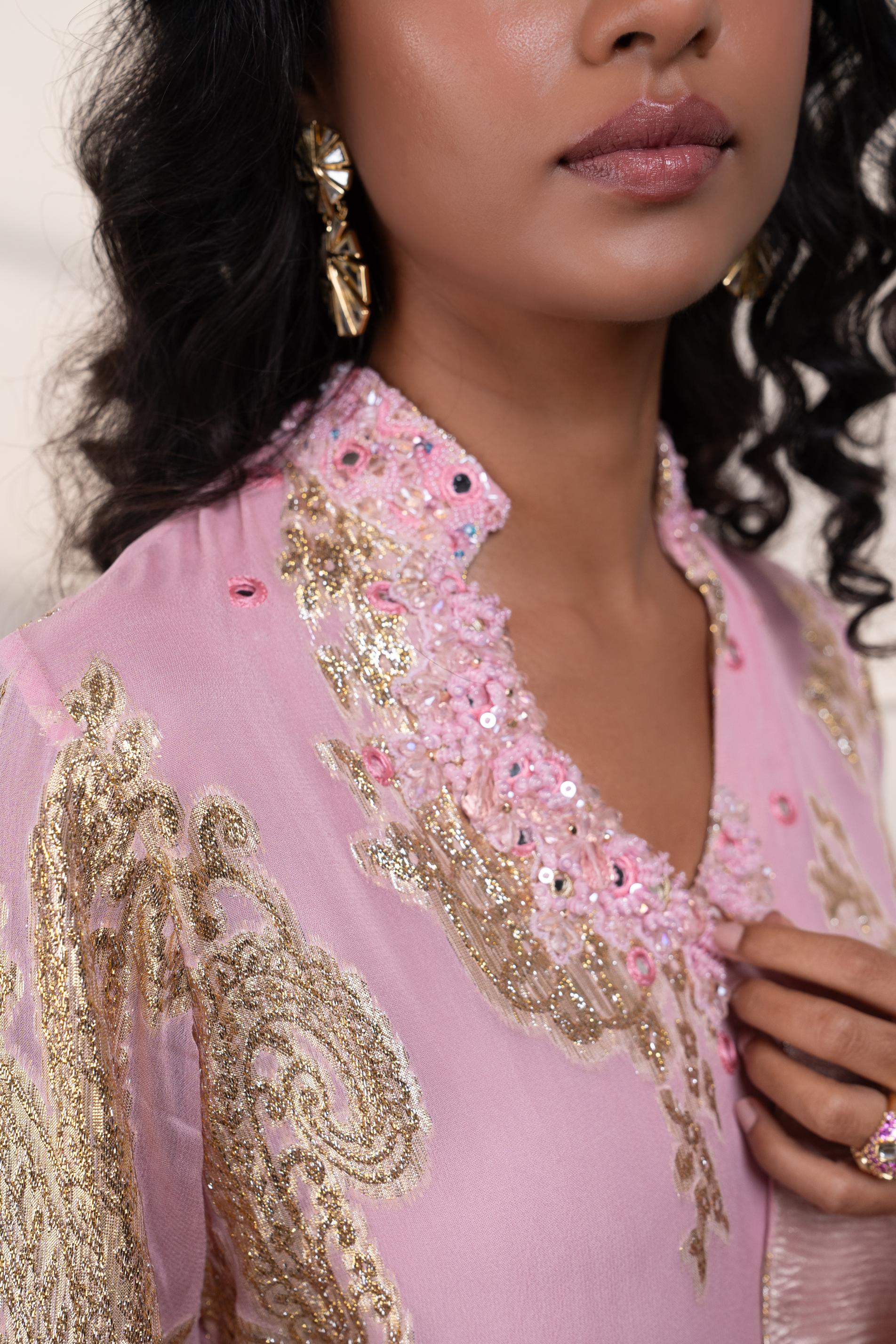 PETAL PAISLEY FARSI KURTI WITH SALWAR