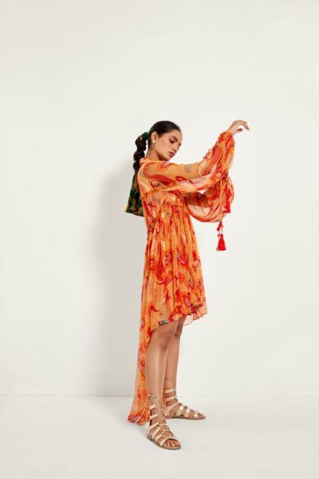 Desert Sand Paisley Layered Dress