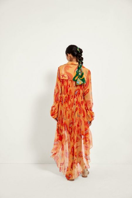 Desert Sand Paisley Layered Dress