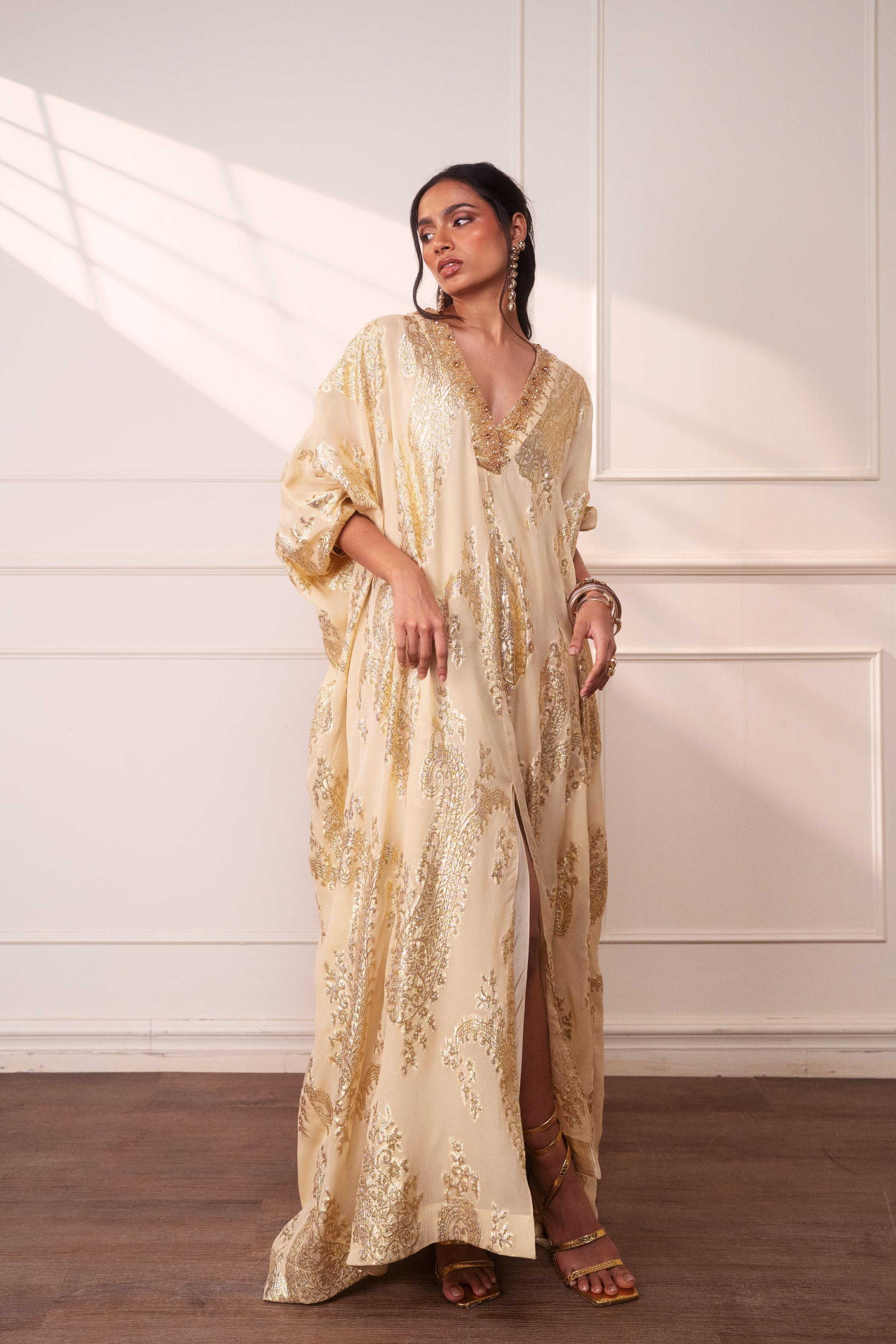 GUILDED PAISLEY KAFTAN