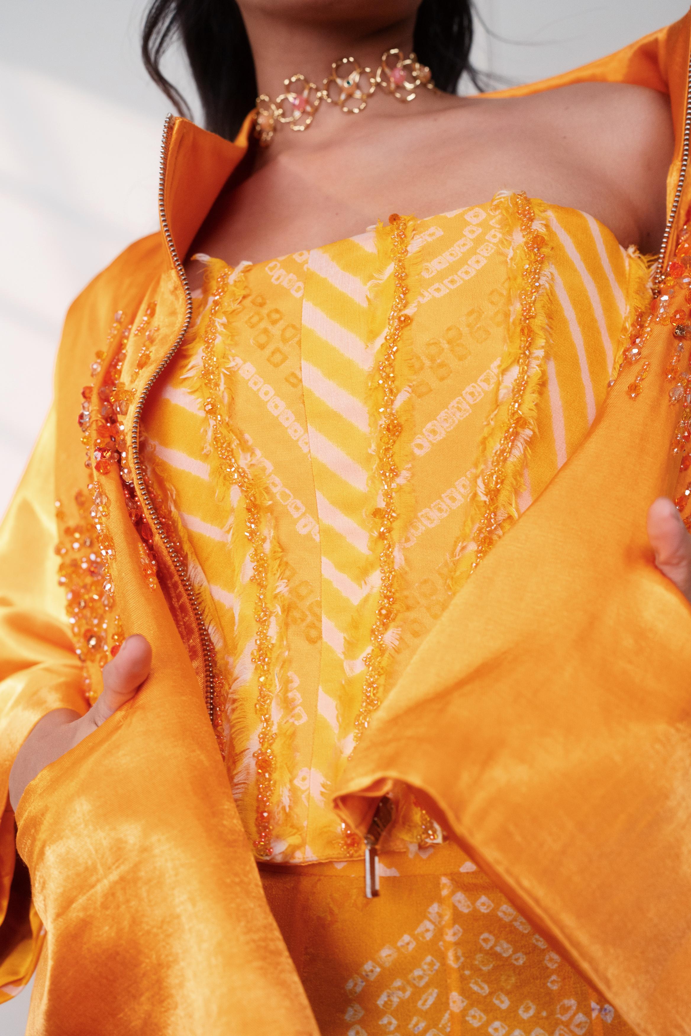THE KNOT MARIGOLD PATCHWORK CORSET