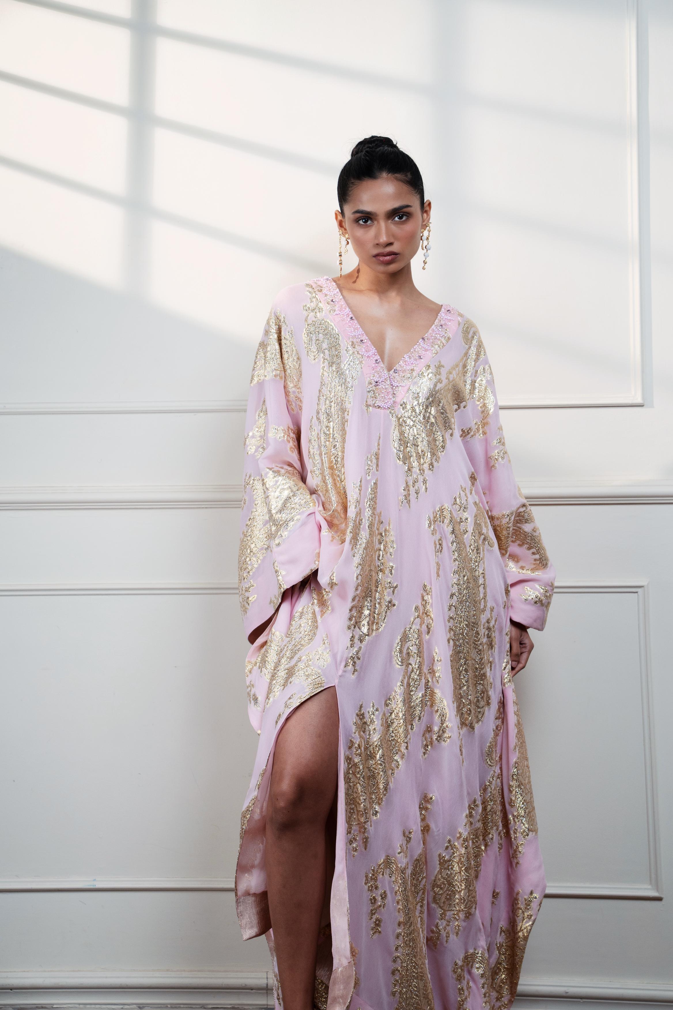 PETAL PAISLEY KAFTAN