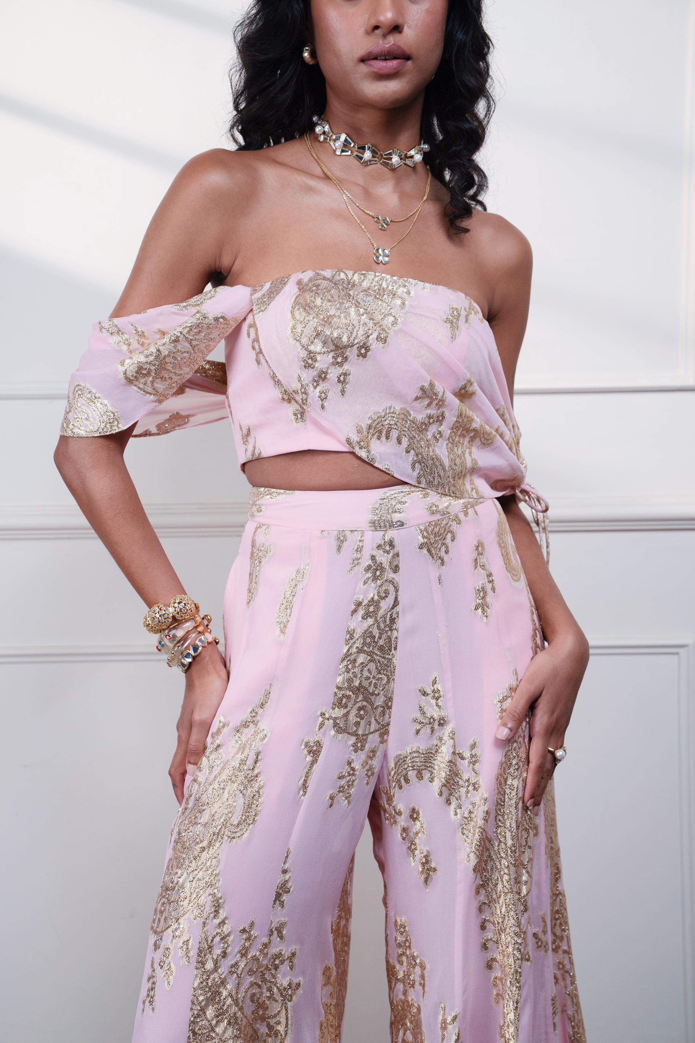 PETAL PAISLEY CASCADE BUSTIER