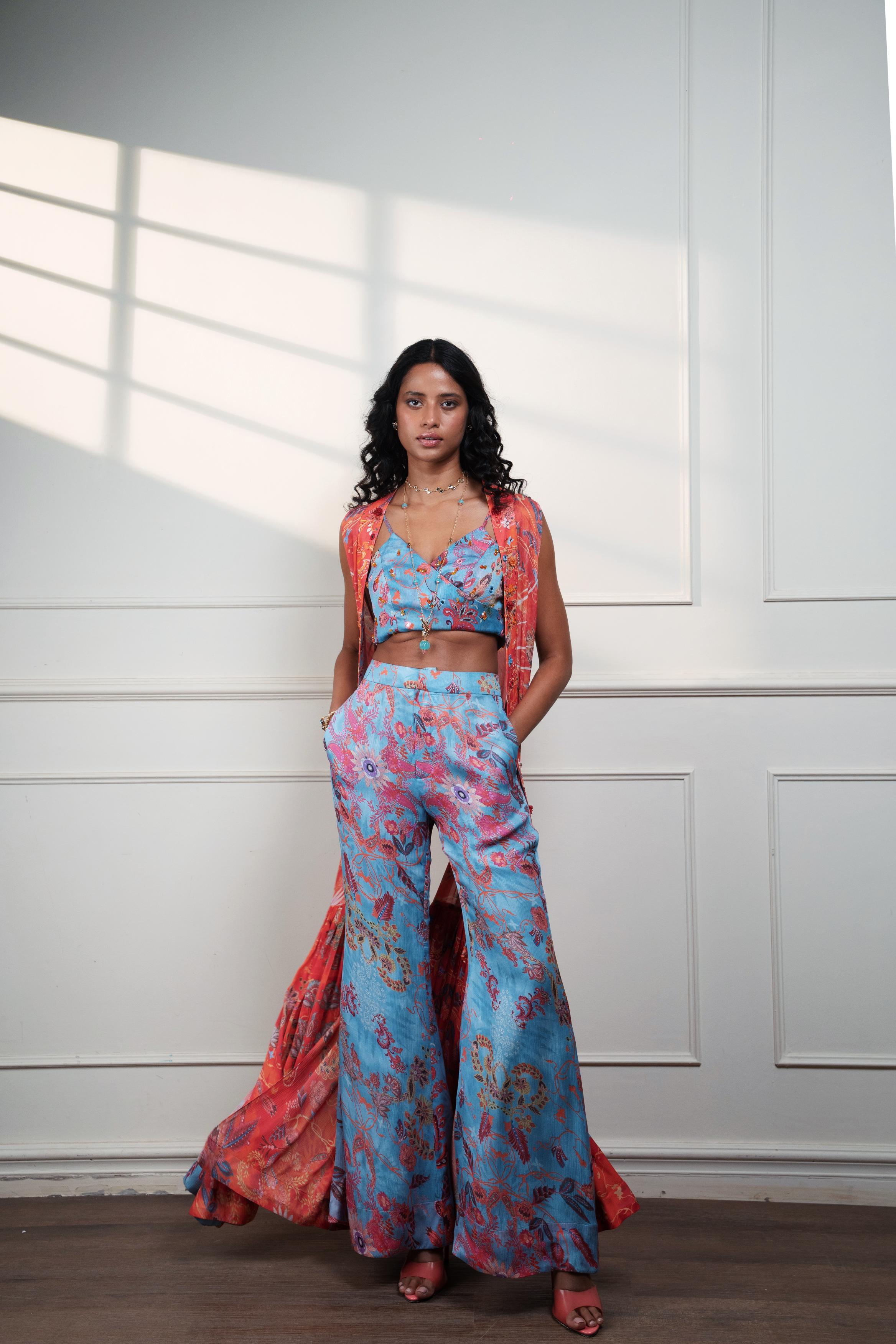 SPICE BLOOM LONG VEST DUSTER