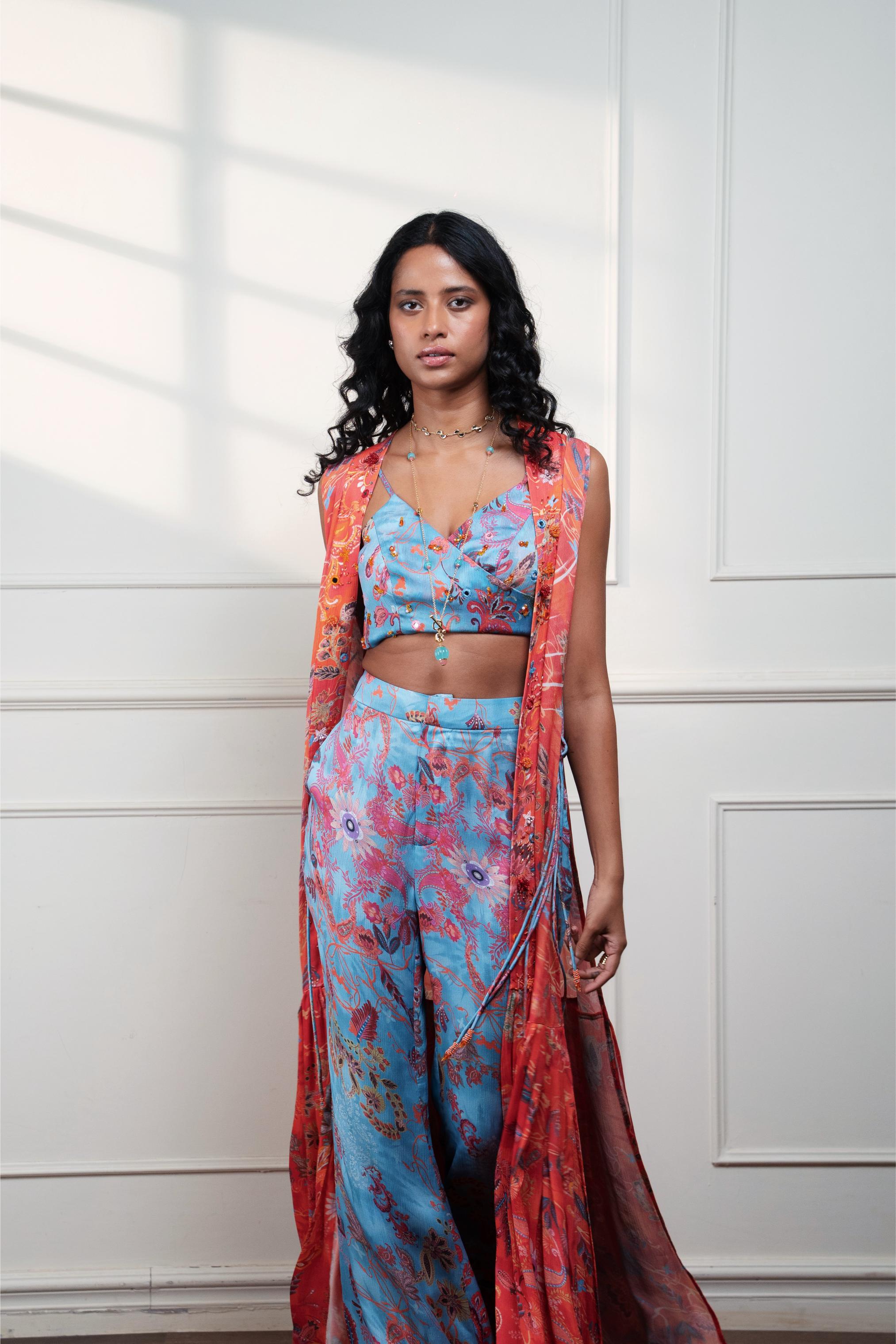 SPICE BLOOM LONG VEST DUSTER