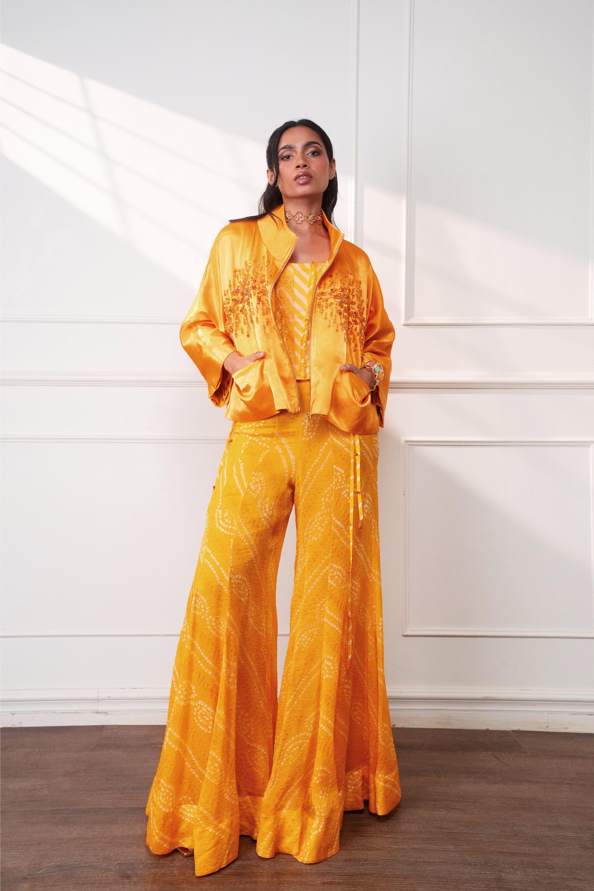 The Knot Marigold Sharara at Style Junkiie