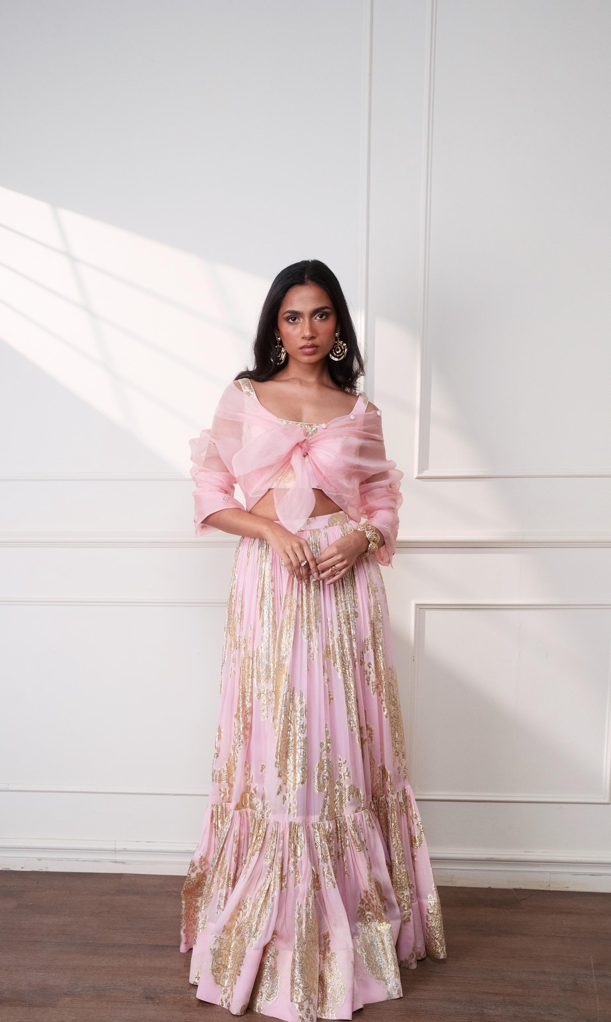 PETAL BLUSH SHEER SHIRT