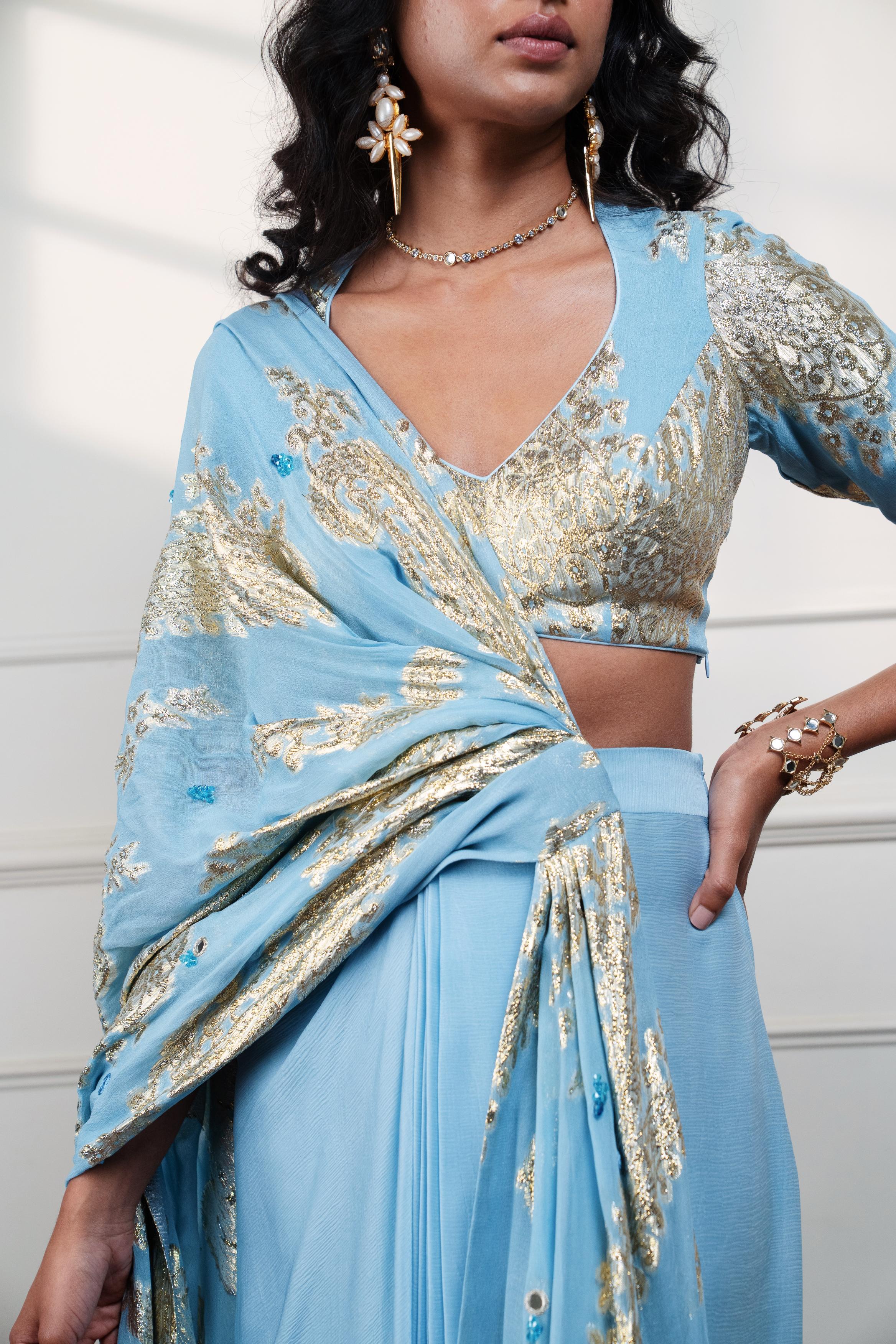 ICY PAISLEY CRESCENT BLOUSE
