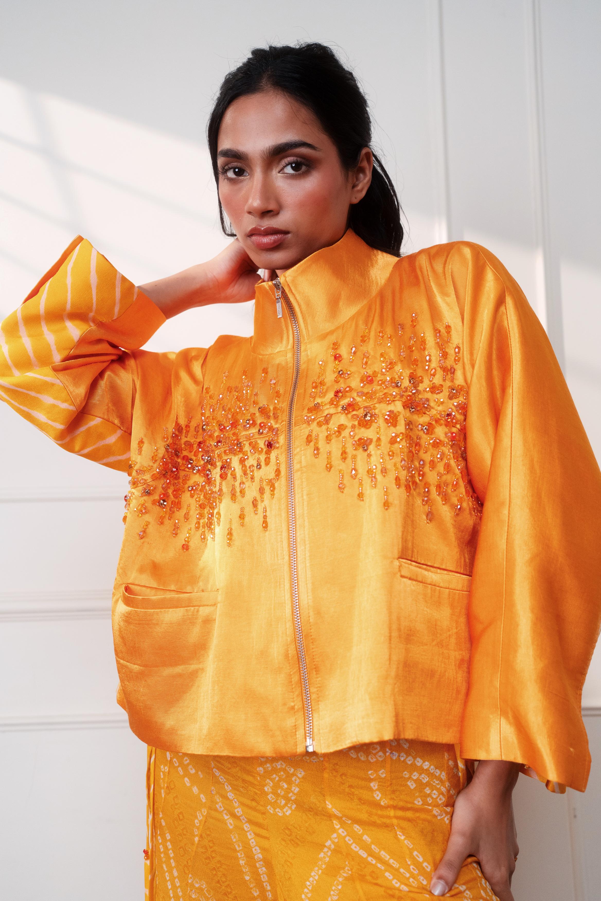 THE KNOT MARIGOLD PATCHWORK JACKET