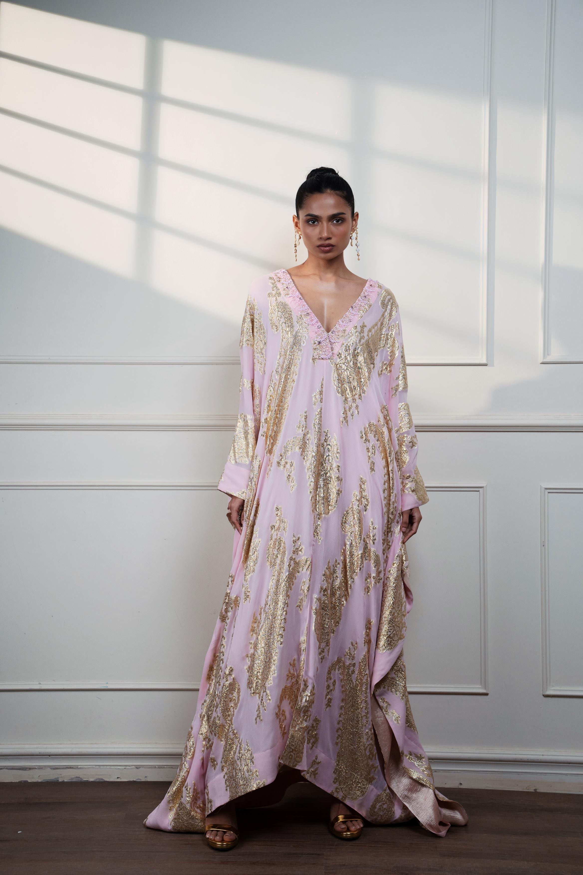 PETAL PAISLEY KAFTAN