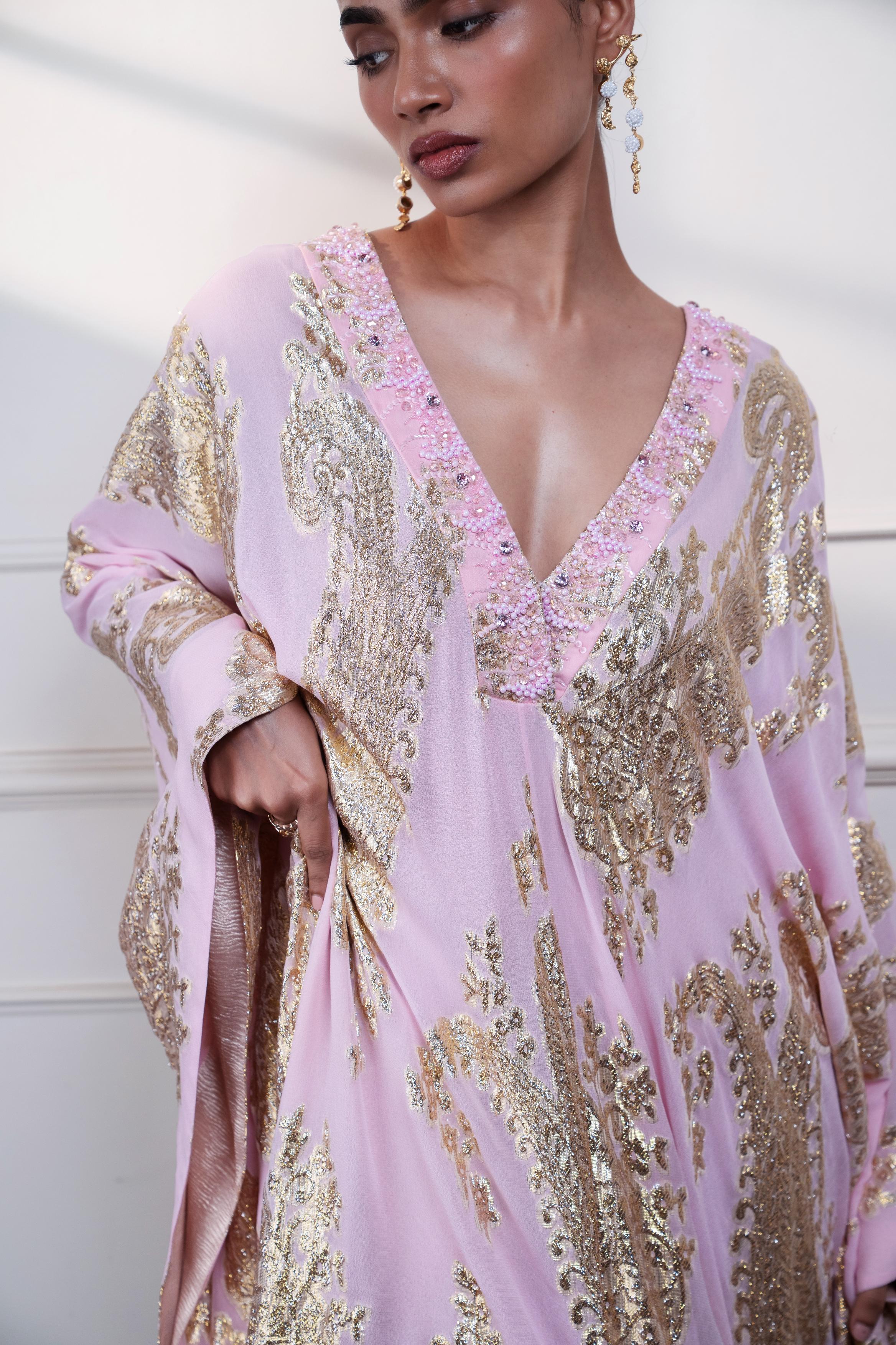 PETAL PAISLEY KAFTAN