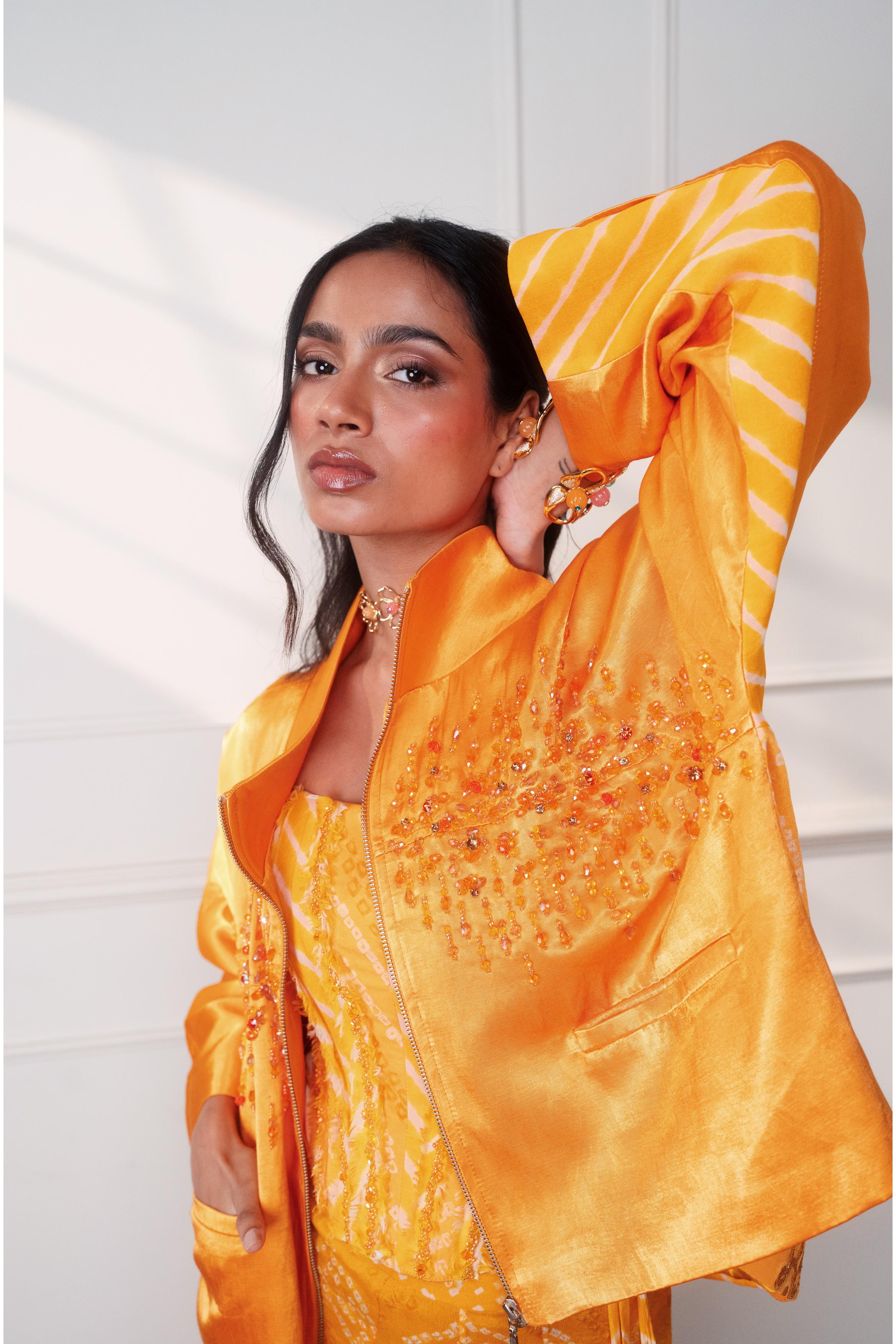 THE KNOT MARIGOLD PATCHWORK JACKET