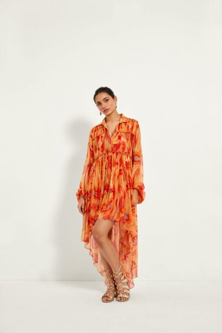 Desert Sand Paisley Layered Dress